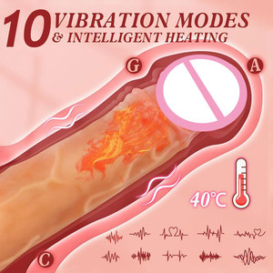 Macchina per sesso Dildo in Silicone realistico riscaldato con Base di aspirazione Clit Spot vibratore Vagina stimolatore anale da donna Sex Toys - Product Image 3