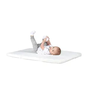 婴儿婴儿床三折包n玩舒适床垫垫底垫，带防水软套