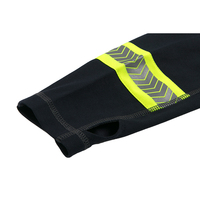 Chemise de travail pour homme en piqué de polyester et coton, col zippé 1/4, manches longues, avec poignets réfléchissants, logo personnalisé, OEM