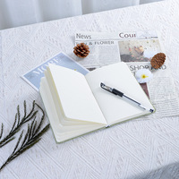 Cuaderno de Tapa Dura de Lino A5, Juego de Cuadernos de Tela Tejida con Textura, 4 Colores, Cubierta Vintage en Tonos Pastel para Oficina, Escuela, Regalo