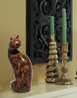 Guci Kremasi Kuningan Rust Patina Calico untuk Kucing, Manusia, Hewan Ternak, Abu Jenazah Dewasa, Mewah, Ramah Lingkungan, Tahan Lama, Menghormati Upacara Pemakaman