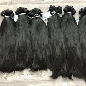 Extensions de cheveux naturels raides vietnamiens Super Double Drawn qualité cheveux crus en longueur personnalisée bons faisceaux pour faire des perruques de cheveux - Product Image 1