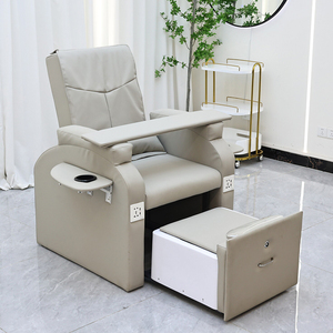 Salon Waterless Foot Care Bath Chair Modern Electric Reclining Pipeless Sofa Spa Pedicure Chair No Plumbing with Stool Set - Product Image 6