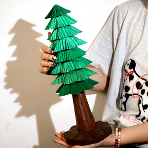 Decorazioni Natalizie Artigianali in <span class=keywords><strong>Resina</strong></span>, Piccoli Ornamenti Intagliati a Mano: Pino, Pupazzo di Neve, Babbo Natale, Renna, Decorazioni in Legno Massiccio per Atmosfera Festiva - Product Image 4