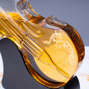 Décanteur de violon <span class=keywords><strong>en</strong></span> verre avec base <span class=keywords><strong>en</strong></span> bois, Offre Spéciale ml, bouteille de vin, whisky, vin, 1000 - Product Image 5