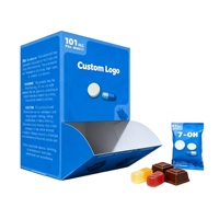Boîte de présentation de comptoir avec logo personnalisé pour les bonbons gélifiés et le chocolat