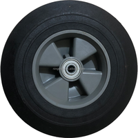 6x1.5 pouces 8x2.5 pneus remplaçables de camion à main solide sans plat 6 "X 1.5" caoutchouc avec roulement à billes roues de roulette de chariot à main