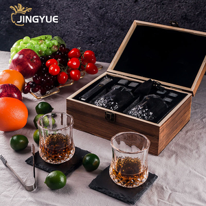 Trung quốc sản xuất biểu tượng tùy chỉnh khắc Whisky Kính Set với barware Whisky Stones phụ kiện trong gỗ hộp quà tặng cho nam giới - Product Image 3