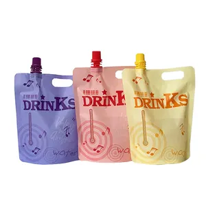 Printed Juicy Fruit Edible Plastic Packaging Pouch Custom Food Stand Up Spout Pouch Bag Spout For Jelly