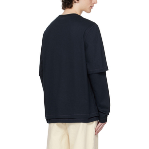 T-shirt Homme KingSen OEM à Manches Longues Superposées en Coton Épais, Coupe Oversize à Épaules Tombantes, Doux, Respirant, Style Décontracté Streetwear - Product Image 5