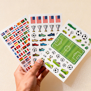 Pegatinas personalizadas con logo de dibujos animados, troqueladas, autoadhesivas, impermeables, para decoración de fútbol, para embalaje. - Product Image 2