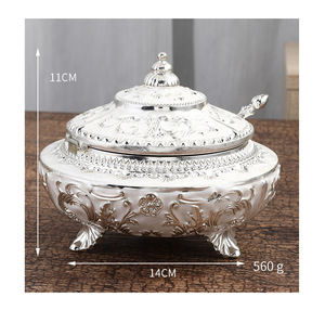 กระปุกน้ำตาลแบบฝาพับสไตล์ยุโรปอเมริกันสุดหรู ปี 2025  กระปุกเก็บเครื่องเทศในครัวแบบย้อนยุคคุณภาพสูง  งานประติมากรรม - Product Image 2