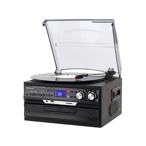 Tourne-disque rétro Lecteur vinyle Radio DAB avec lecture de <span class=keywords><strong>CD</strong></span> <span class=keywords><strong>Bluetooth</strong></span> 5.0 - Product Image 1