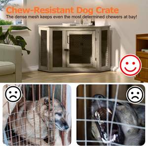 Cuccia per Cani da Interno, Arredamento per Cani Piccoli, Medi e Grandi, Moderna Casa Decorativa in Legno per Animali Domestici, Gabbia per Cani - Product Image 5