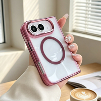 JOYPORODO B552 pour iPhone Duo, coque de protection transparente anti-jaunissement, coussin d'air anti-chute, étui magnétique pour téléphone