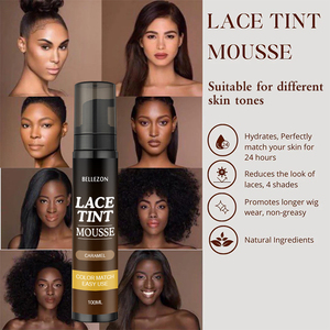 Pelucas de encaje de mezcla precisa que combinan con tono de piel Aspecto natural semipermanente Mousse de tinte de encaje - Product Image 4