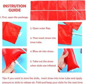 Bâtons gonflables promotionnels en PE pour la promotion d'équipes, les anniversaires, le basketball, le football et l'utilisation au bureau - Product Image 2