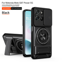 Étuis de téléphone Lichicase antichoc avec anneau magnétique puissant pour Motorola G67 G77, coque de protection