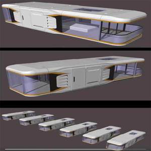 Capsule spatiale mobile en HDPE pour hébergement, bureau, entrepôt, véranda, micro-hôtel, chambre à ciel étoilé, camping - Product Image 6