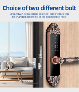 <span class=keywords><strong>Cerradura</strong></span> de Puerta <span class=keywords><strong>Principal</strong></span> de Lujo Estilo Europeo con Huella Dactilar y Contraseña, <span class=keywords><strong>Acceso</strong></span> por Aplicación TTlock TUYA, <span class=keywords><strong>Cerradura</strong></span> Digital para Puerta de Madera y Acero con Pestillo Único 5050 - Product Image 6
