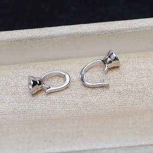 Hebilla en Forma de O de Plata S925, Hebilla Pequeña para Collar, Accesorio de Joyería Semiterminado para DIY - Product Image 4