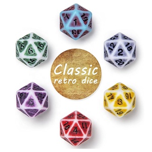 <span class=keywords><strong>Juego</strong></span> de Dados DND Únicos y Divertidos, 7 Piezas, Dados Acrílicos Poliédricos Amarillos y Rojos para Dungeons and Dragons, <span class=keywords><strong>Pathfinder</strong></span>, RPG - Product Image 5