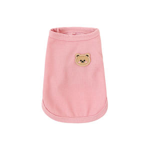 Pabrik Songshantoys Grosir Murah <span class=keywords><strong>2026</strong></span> Musim Semi Baru Rompi Anjing Kucing Lucu Warna Solid Poliester Kaos untuk Pakaian Anjing Kecil - Product Image 5