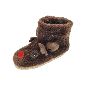 Chaussettes antidérapantes mi-tube pour nouveau-né automne et hiver épaissie éponge dessin animé chaussettes de Noël pantoufles de sol pour bébé - Product Image 2