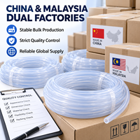 Tuyau en silicone transparent sur mesure OEM, flexible, de qualité alimentaire, pour équipement de boissons, transfert de fluides et fourniture sous marque privée