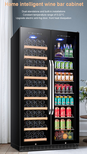 Jiufu Under-counter Large Wine Beverage Cooler Fridge Tempered Glass Door Digital Temperature <b>Bar</b> <b>Cabinet</b> Jf-508wb Large - Product Image 4