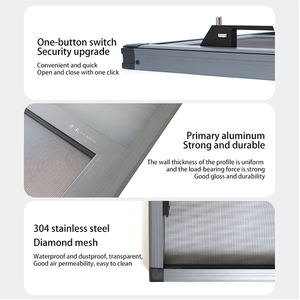 Casa zanzariera scorrevole lucernario in alluminio profilo finestra in poliestere insetto schermo lucernario finestre - Product Image 5