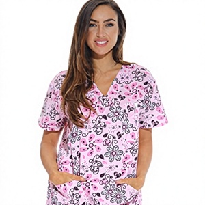 Uniforme médical tissé 100 % coton vert avec pantalon droit, vente en gros, commandes en vrac, broderie, logo personnalisé, OEM - Product Image 3