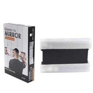 Miroir à trois volets de couleur blanche pour la coupe de cheveux, en verre véritable, réglable, avec lumière LED à trois températures de couleur pour le maquillage et le coiffage - Product Image 6