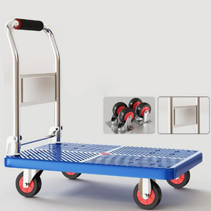 Handtrolley Opvouwbare Platte Kar <span class=keywords><strong>Platform</strong></span> Handtruck <span class=keywords><strong>Platform</strong></span> Verstelbare <span class=keywords><strong>Platform</strong></span> Trolleys - Product Image 1