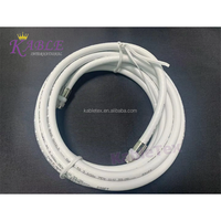 Cable Coaxial KableTex RG6 con Conector F de Cuádruple Blindaje, 50 Ohm, Multimedia, Comunicación CCS, Hecho en Zhejiang