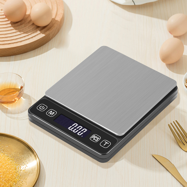 Home Stainless Steel Smart 500g/0.01g High Precision Balance Weighing Digital Kitchen Waterproof Food Scale