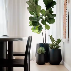 Macetas Esféricas Grandes de Fibra de Vidrio Ecológicas y Modernas para Jardín, con Orificios de Drenaje, Ligeras, Duraderas, Pintadas, para Interiores y Exteriores - Product Image 4