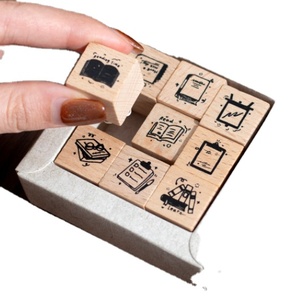 Tùy Chỉnh Khắc Logo Gỗ Tự Mực Tem Dễ Thương Tinh Tế Xử Lý Con Dấu Cao Su Cho Văn Phòng Sử Dụng Những Điều Nhỏ Phong Bì - Product Image 1