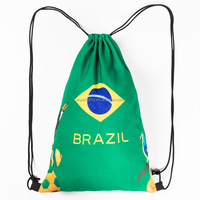 Sac à cordon personnalisé en polyester pas cher 2026 Tunisie, sac à cordon de sport, sac à dos à cordon de sport avec drapeau tunisien