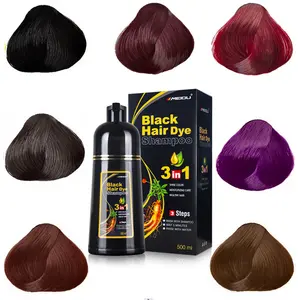 Wholesale In Stock Black Hair Dye Shampoo