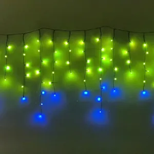 24V 5M LED icicle lights Christmas Light Outdoor Decoration Drop Led curtain String Lights Garden Street Eaves decoration