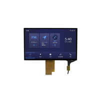 Layar LCD TFT ZKDISPLAY Kecerahan Tinggi 7 Inci 1024*600 IPS 1000 Nits Lvds 40 Pin Tahan Suhu Luas Panel Sentuh CTP dengan Papan Pengontrol