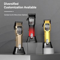 Cortapelos Recargable USB Tipo-C con Motor Magnético de 11000 RPM, Cuchilla DLC, Pantalla LED y Recordatorio de Aceite Ajustable para Salón y Barbería