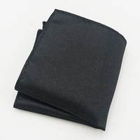 Yiqun hommes costume poche serviette couleur unie brillant polyester soie petit mouchoir carré option multicolore