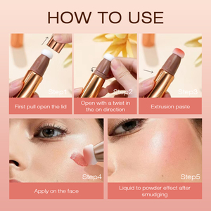 <span class=keywords><strong>Blush</strong></span> Highlighter Stick 3 en 1 Highlighter Makeup & <span class=keywords><strong>Blush</strong></span> Stick Versátil Highlighter Makeup Stick añade mezclas brillantes - Product Image 3