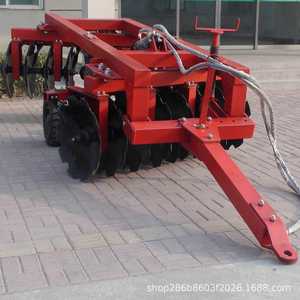 Herse à disques pour tracteur, équipement de travail du sol hydraulique à 4 roues, rouge, robuste, matériel agricole - Product Image 5