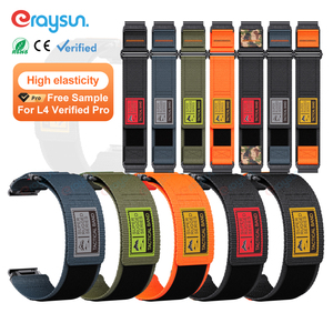 Eraysun 22mm 26mm pour Garmin <span class=keywords><strong>Fenix</strong></span> 7 7X Pro 6 <span class=keywords><strong>6X</strong></span> 5 5X <span class=keywords><strong>Plus</strong></span> bracelet QuickFit instinctif 2 bracelet de montre en Nylon de remplacement de luxe - Product Image 1