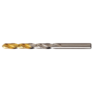 Broca helicoidal HSS con cabeza recubierta de TiN, acero aleado HSS 1070, acabado brillante para perforación de metal. - Product Image 2