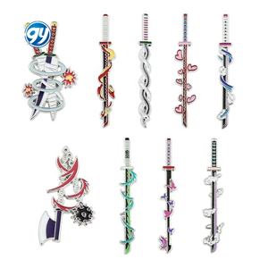 Demoned Slayer Anime Broche Kimetsu no Yaiba Badge En Métal Japonais <span class=keywords><strong>Manga</strong></span> Pin <span class=keywords><strong>Accessoires</strong></span> - Product Image 1