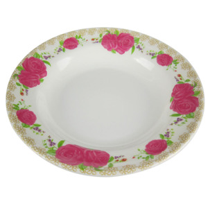 Magenta Rose in 9inch melamine sâu súp tấm cho bữa tiệc tối phục vụ, gia đình-phong cách món khai vị & chia sẻ món ăn phụ - Product Image 2